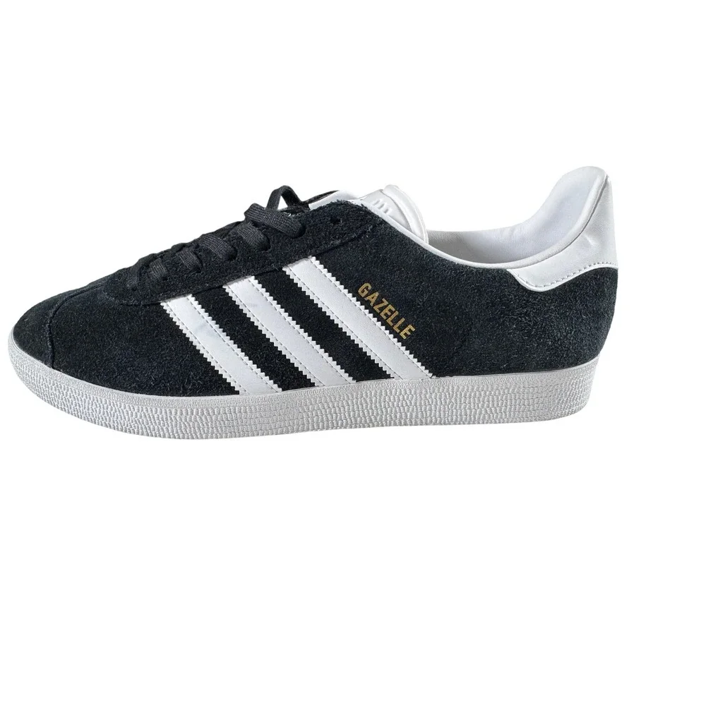 Adidas Originals Gazelle Mens Shoes Core Black White Gold BB5476 Size 9